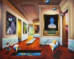 Interior with Magritte 40x50