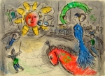 Marc Chagall | Sun with Red Horse