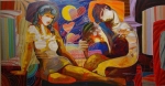 Tadeo - Admiration | Oil on Canvas | Signed | Size 54 x 28 (unframed)